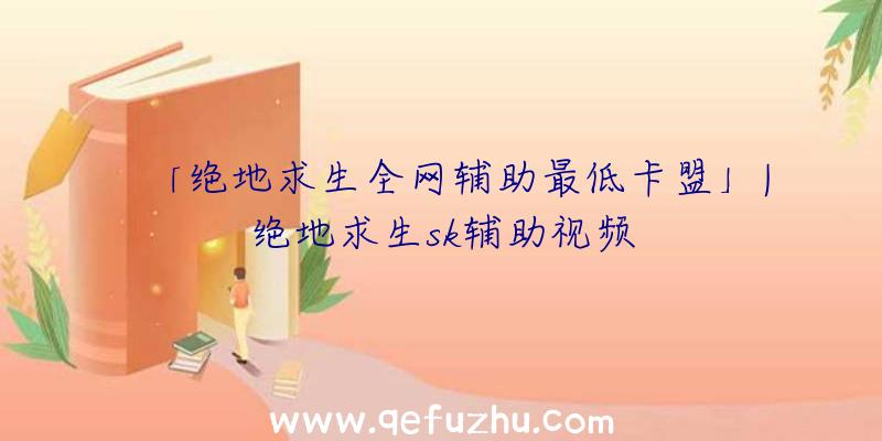 「绝地求生全网辅助最低卡盟」|绝地求生sk辅助视频